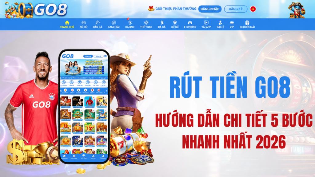 Rút tiền GO8 bao lâu nhận được? Thời gian xử lý giao dịch thực tế 1 Rut Tien